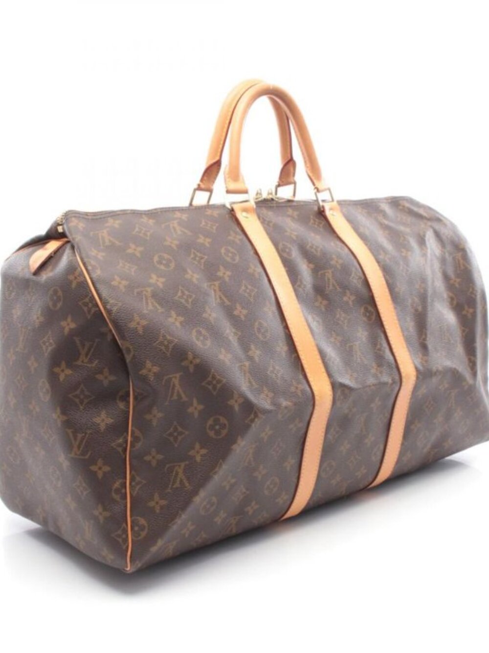 Louis Vuitton Boston Bag Keepall 55 Canvas Leather - Picture 2 of 10